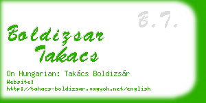 boldizsar takacs business card