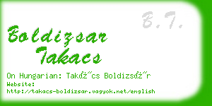 boldizsar takacs business card